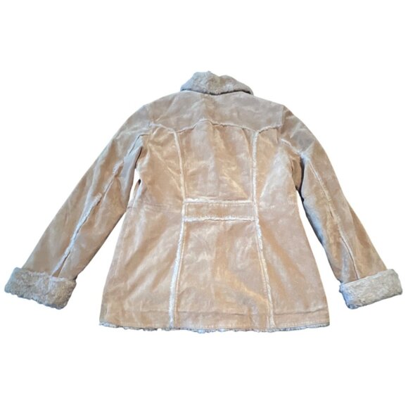 Giacca Y2K Genuine Suede Leather Tan S Penny Lane Coat Jacket Boho - Picture 7 of 7